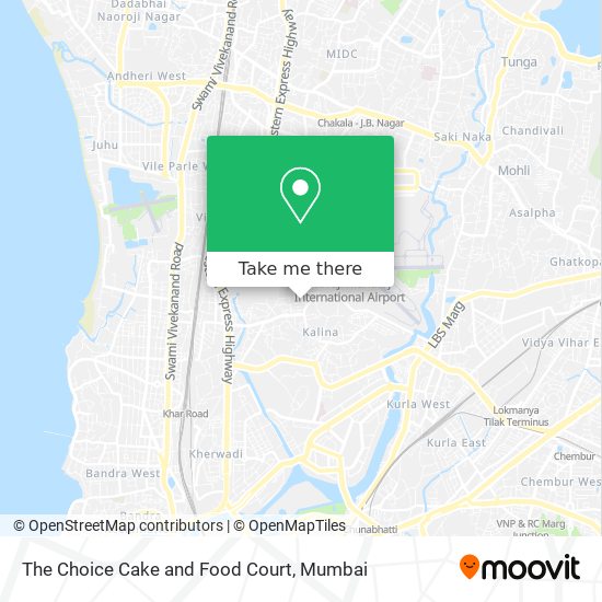 The Choice Cake and Food Court map