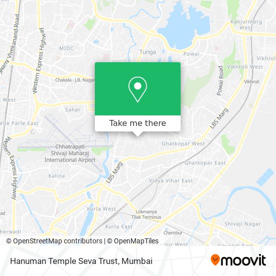 Hanuman Temple Seva Trust map