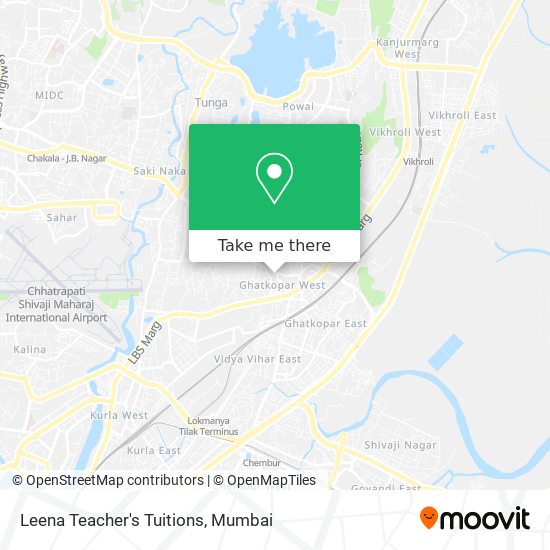 Leena Teacher's Tuitions map