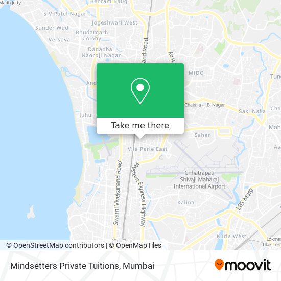 Mindsetters Private Tuitions map