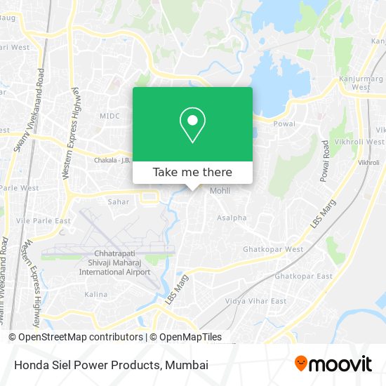Honda Siel Power Products map