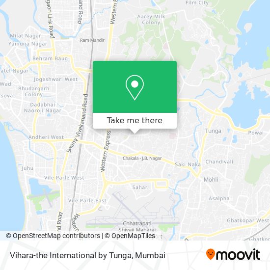 Vihara-the International by Tunga map