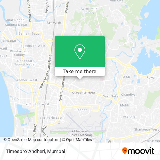 Timespro Andheri map