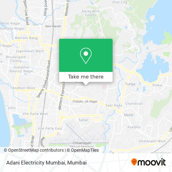 Adani Electricity Mumbai map