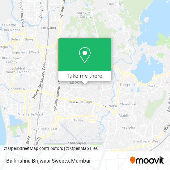 Balkrishna Brijwasi Sweets map