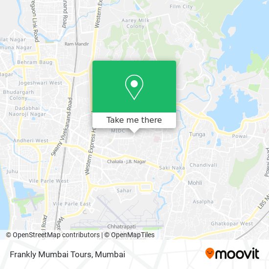 Frankly Mumbai Tours map