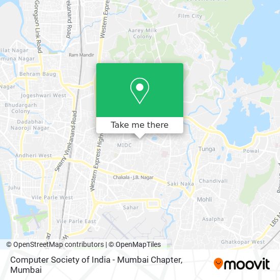 Computer Society of India - Mumbai Chapter map