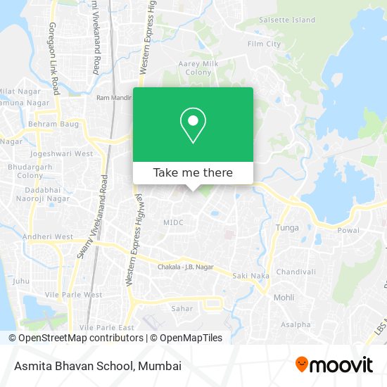 Asmita Bhavan School map