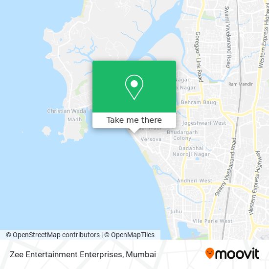 Zee Entertainment Enterprises map