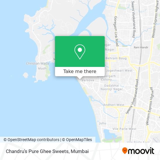 Chandru's Pure Ghee Sweets map