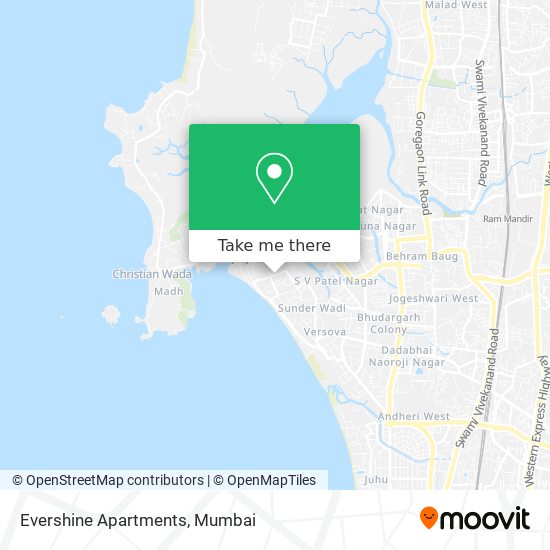 Evershine Apartments map