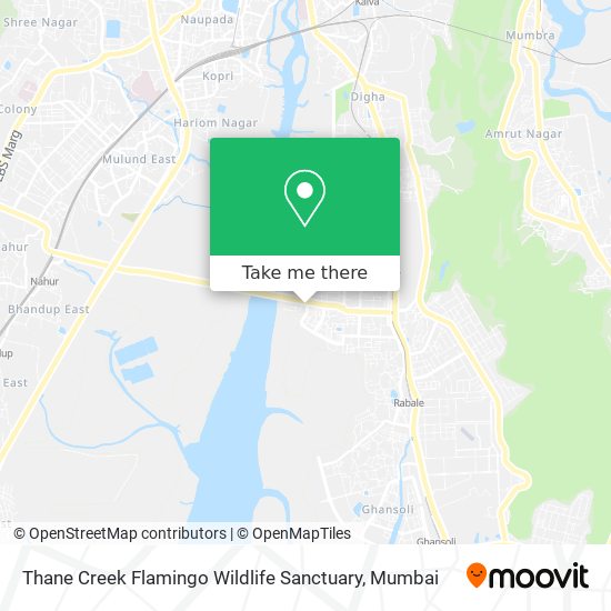 Thane Creek Flamingo Wildlife Sanctuary map