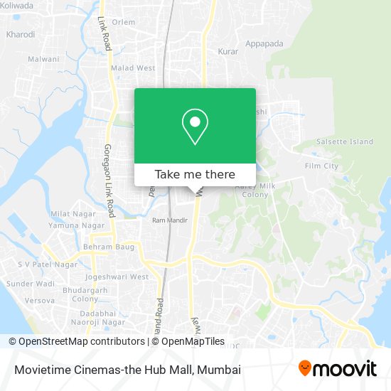 Movietime Cinemas-the Hub Mall map