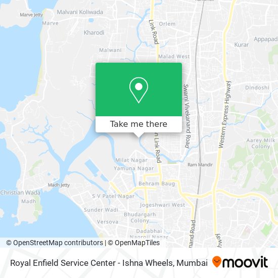 Royal Enfield Service Center - Ishna Wheels map