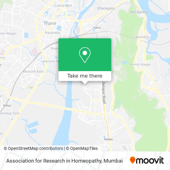 Association for Research in Homeopathy map