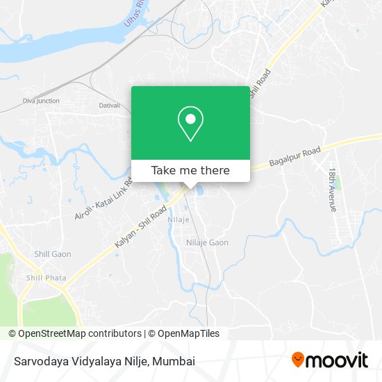 Sarvodaya Vidyalaya Nilje map