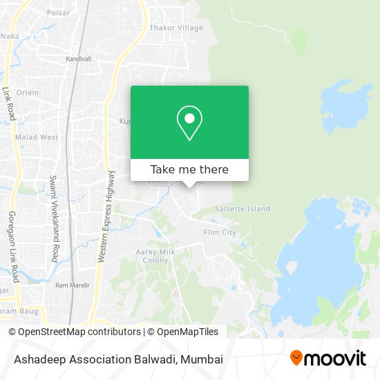 Ashadeep Association Balwadi map