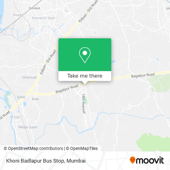 Khoni Badlapur Bus Stop map