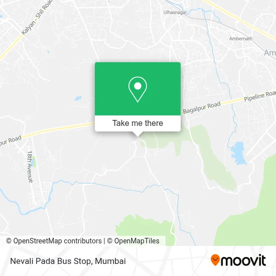 Nevali Pada Bus Stop map