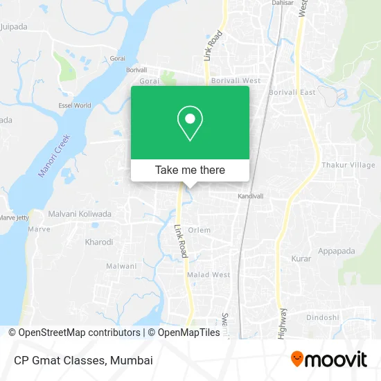 CP Gmat Classes map