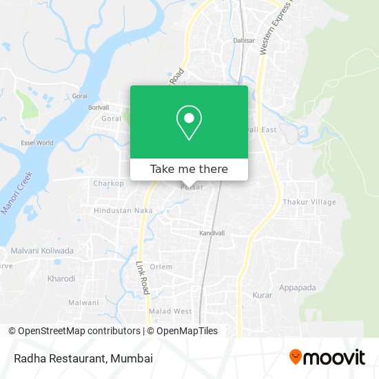 Radha Restaurant map