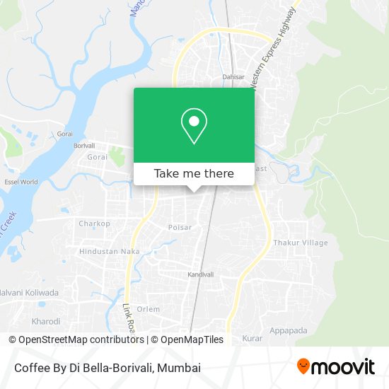 Coffee By Di Bella-Borivali map