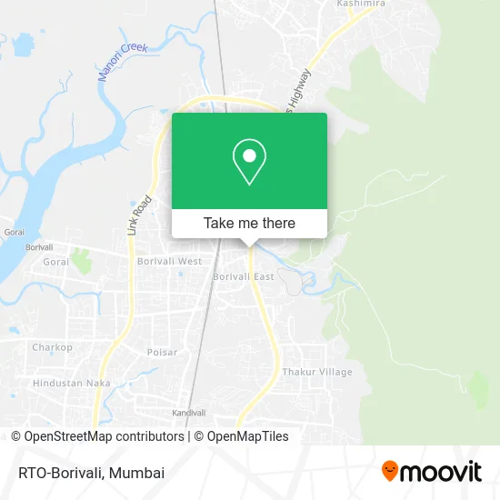 RTO-Borivali map