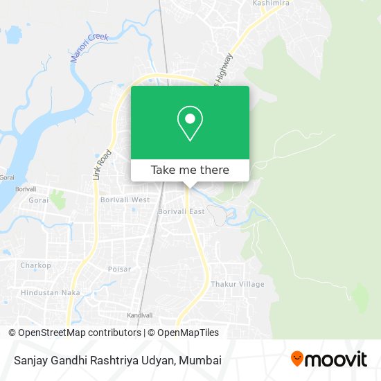 Sanjay Gandhi Rashtriya Udyan map