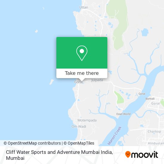 Cliff Water Sports and Adventure Mumbai India map