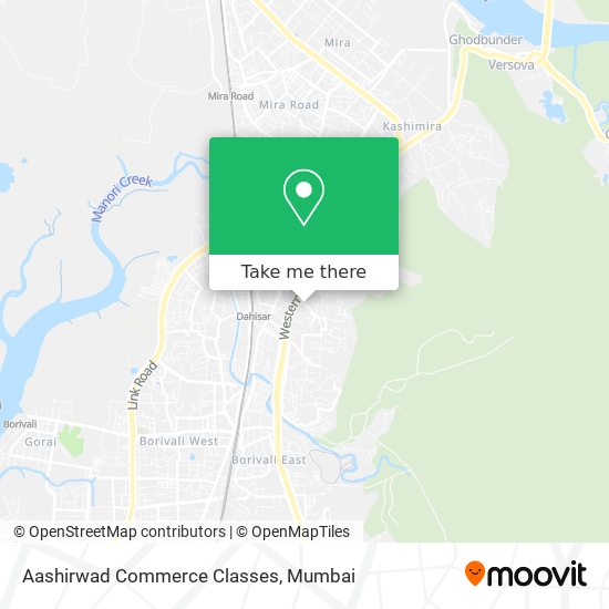 Aashirwad Commerce Classes map