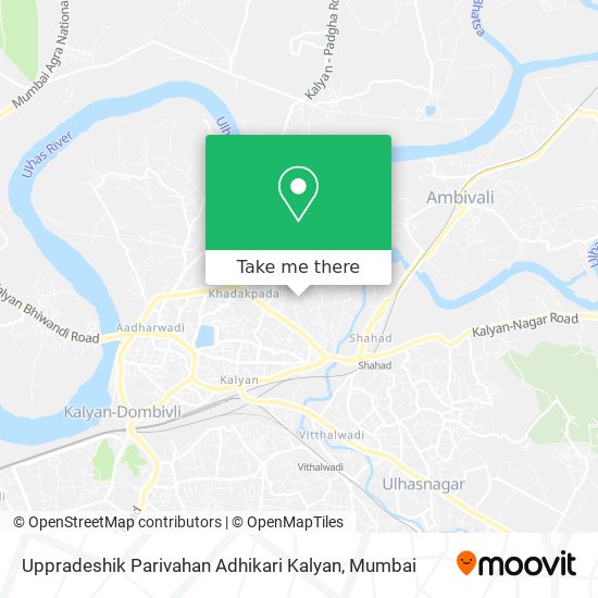 Uppradeshik Parivahan Adhikari Kalyan map