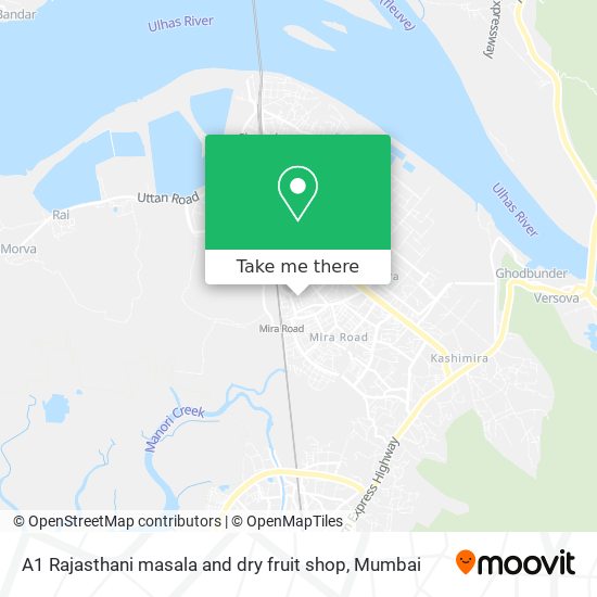 A1 Rajasthani masala and dry fruit shop map