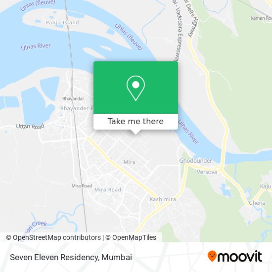 Seven Eleven Residency map