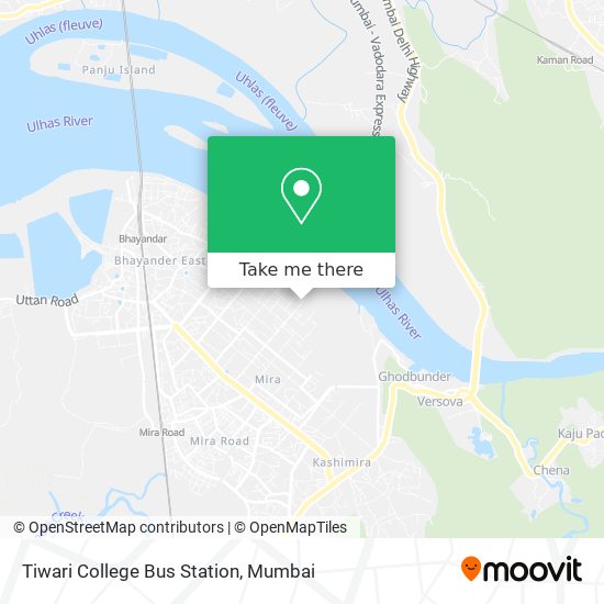 Tiwari College Bus Station map