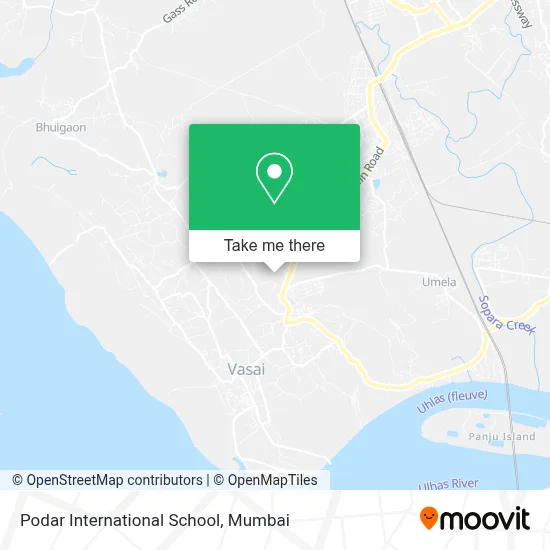 Podar International School map
