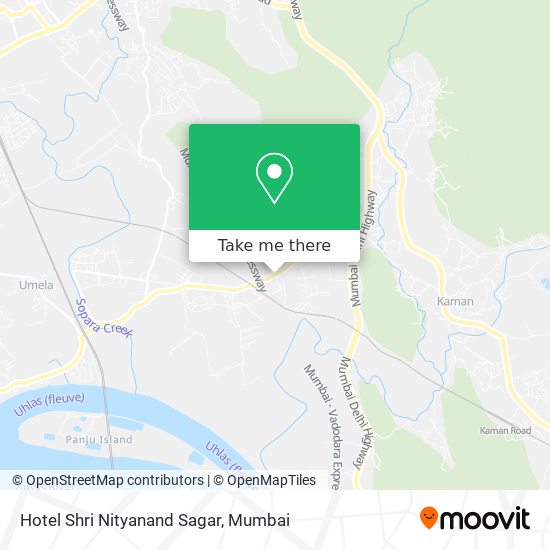 Hotel Shri Nityanand Sagar map