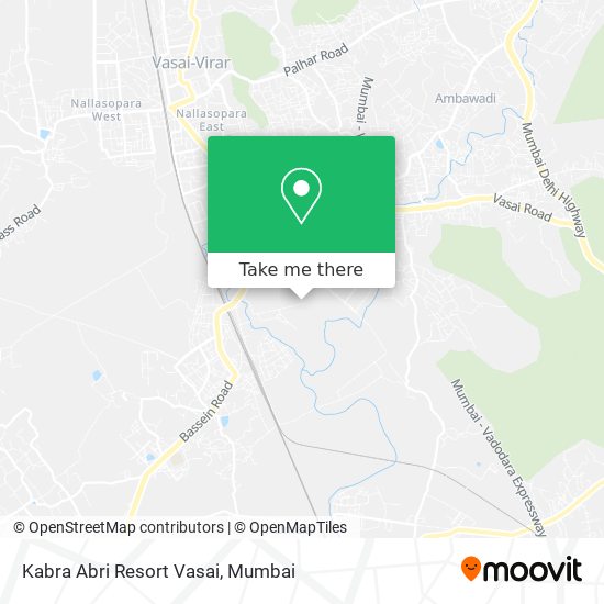 Kabra Abri Resort Vasai map