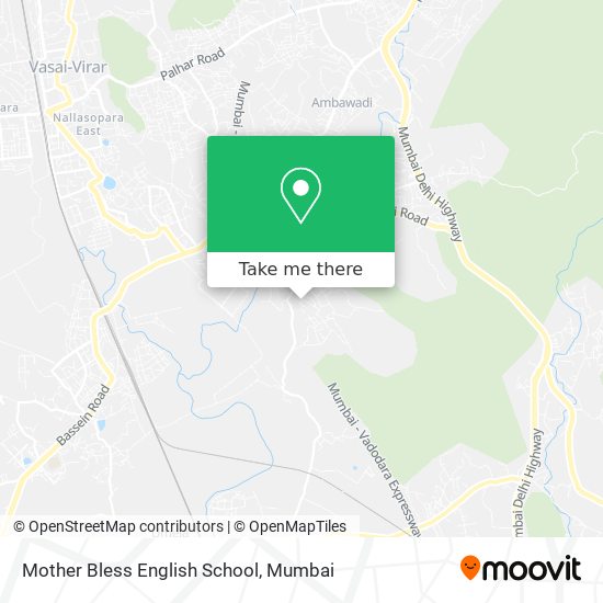 Mother Bless English School map