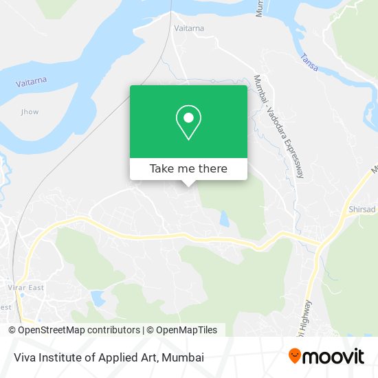 Viva Institute of Applied Art map