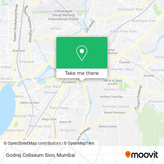 Godrej Coliseum Sion map