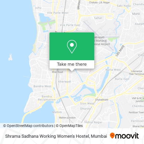 Shrama Sadhana Working Women's Hostel map