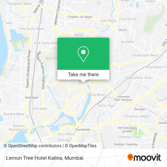 Lemon Tree Hotel Kalina map
