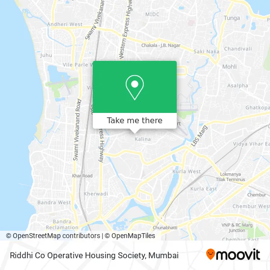 Riddhi Co Operative Housing Society map