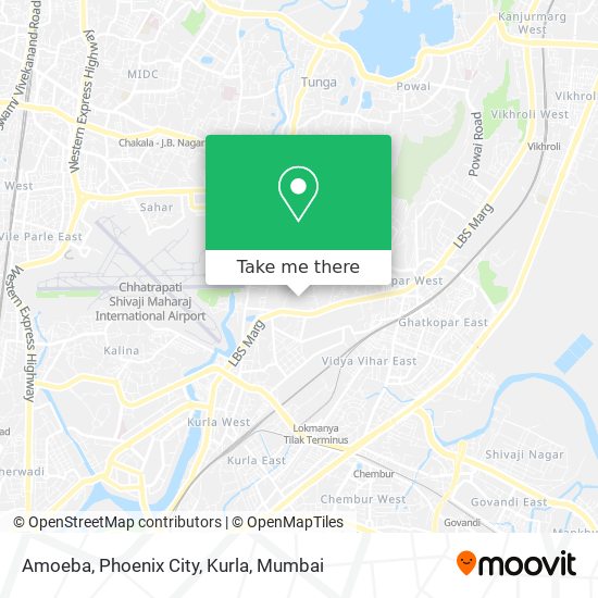 Amoeba, Phoenix City, Kurla map