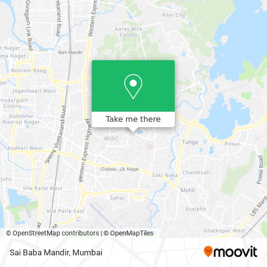 Sai Baba Mandir map