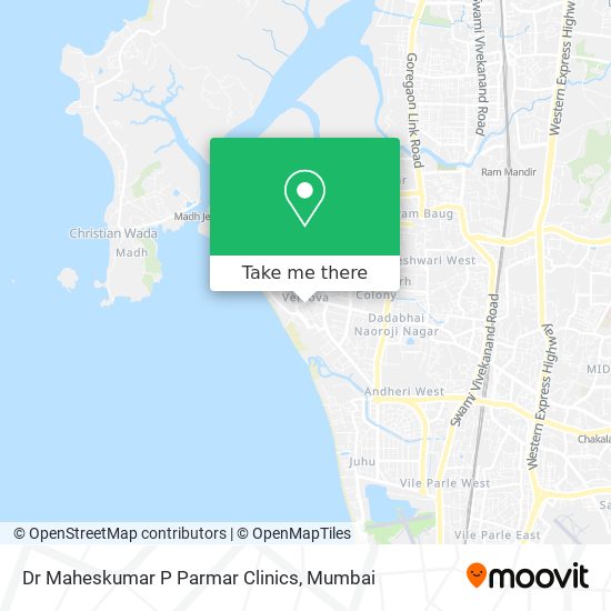 Dr Maheskumar P Parmar Clinics map