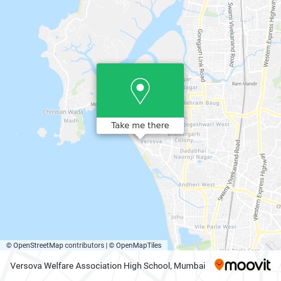 Versova Welfare Association High School map