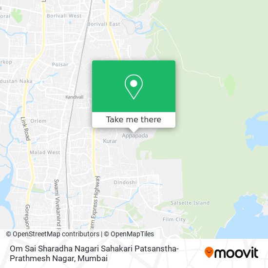 Om Sai Sharadha Nagari Sahakari Patsanstha-Prathmesh Nagar map