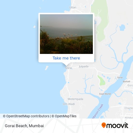 Gorai Beach map