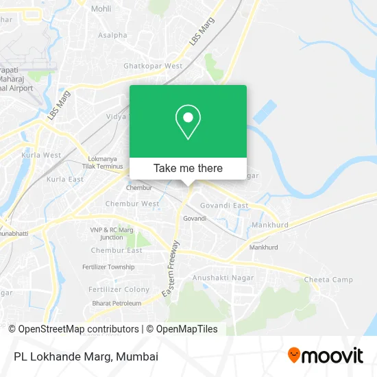 PL Lokhande Marg map